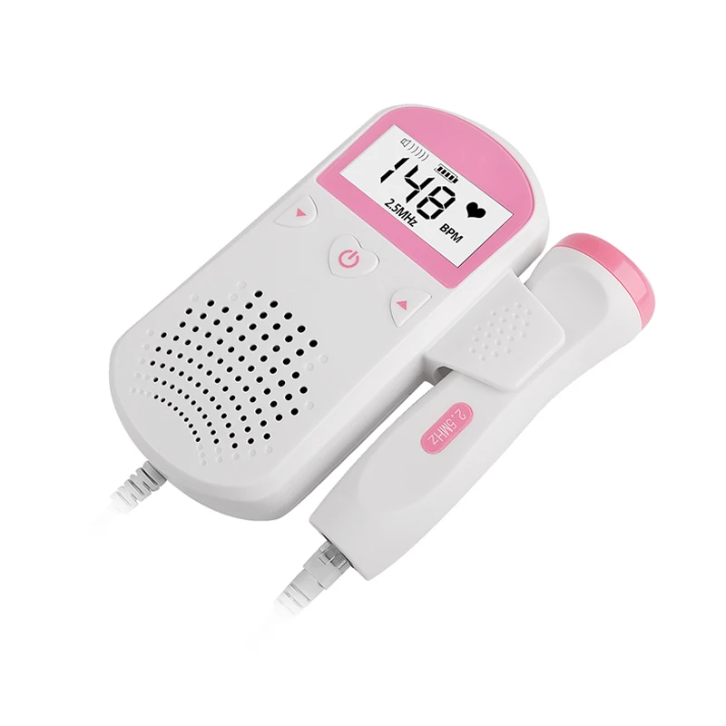 Home Use Pregnant Doppler Baby Heart Rate Monitor Cardiotocograph Fetal Monitor Machine Ultrasound Baby Heartbeat Rate Detector
