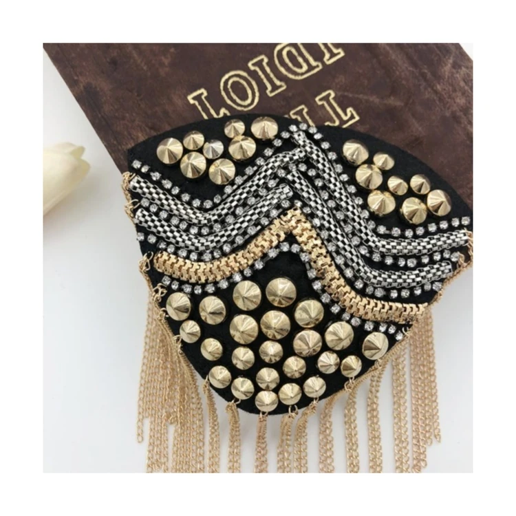 New arrival Two color satellite nail plus drill chain plus chain heart-shaped retro seal