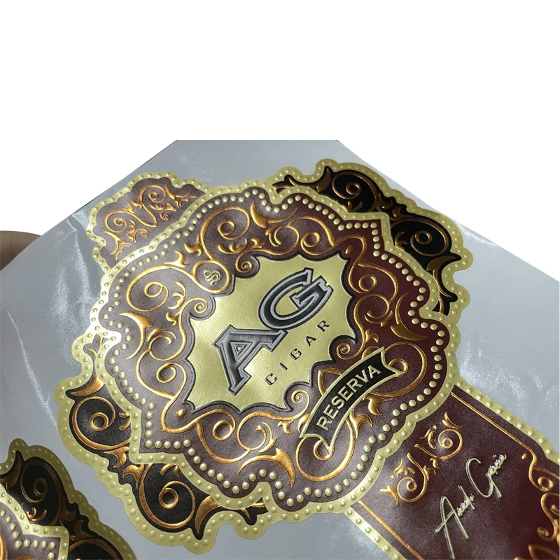 Customized Holographic PVC UVproof Adhesive Sticker Private Anti-Fake Label for Cosmetics Digital Printing Packaging