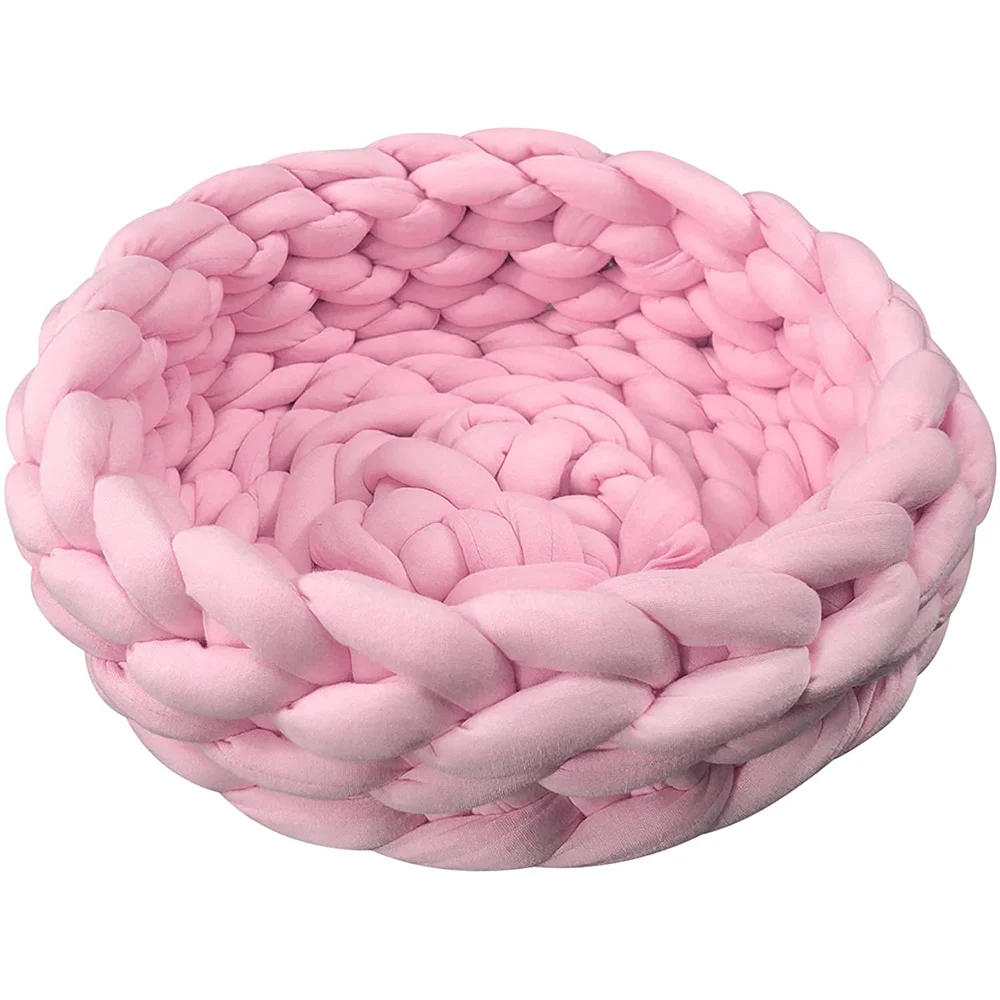 Design Pet Beds Thick Cotton Rope Dog Nest Hand-woven Basket 2024 DIY New Trade Assurance Pet House Cat House Breathable 50 Pcs