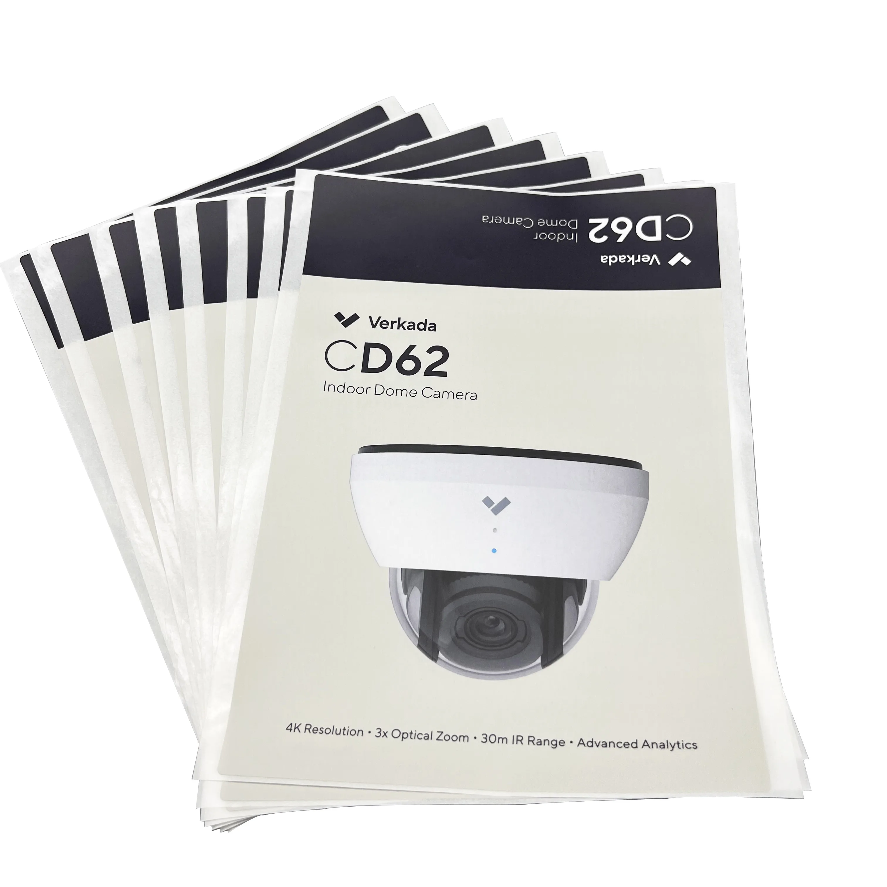 Wholesale Matte Lamination Packaging Label Camera Sticker Custom Logo Sticker Label