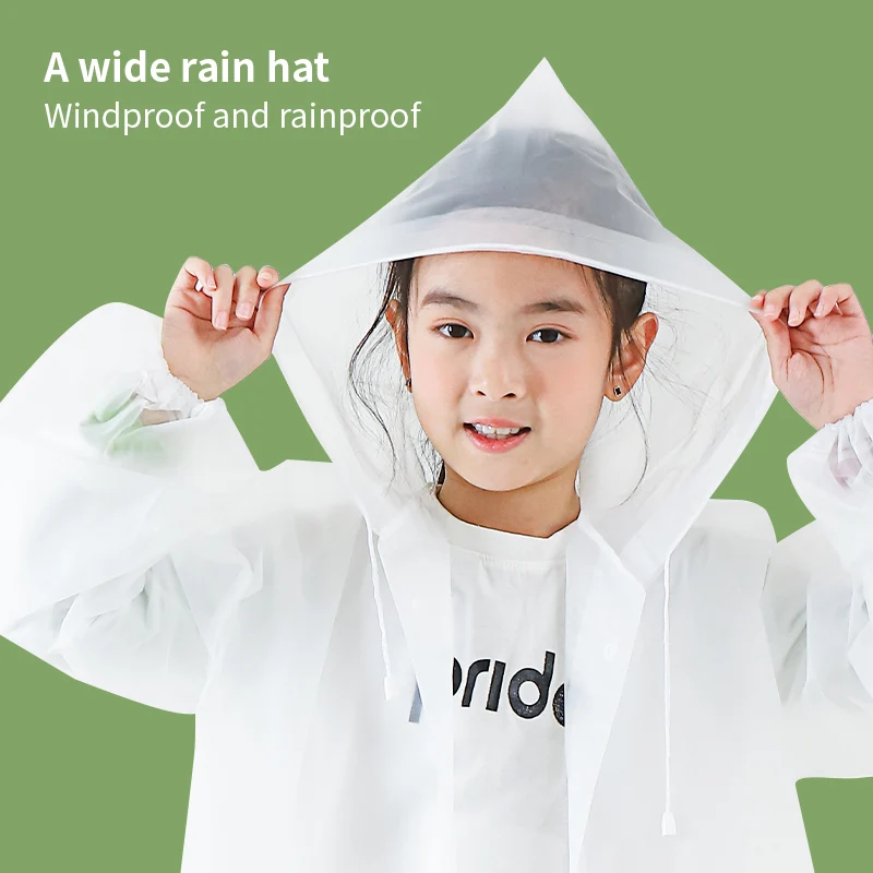 Wholesale Eva Healthy Fashion Cartoon Children Raincoat Kids For Outdoors Waterproof Rainwear Student Poncho