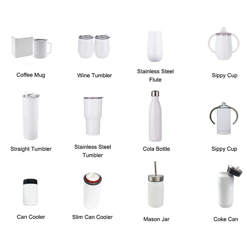 Wholesale 20 oz Blank Tumbler 20oz Skinny Straight Sublimation Tumbler