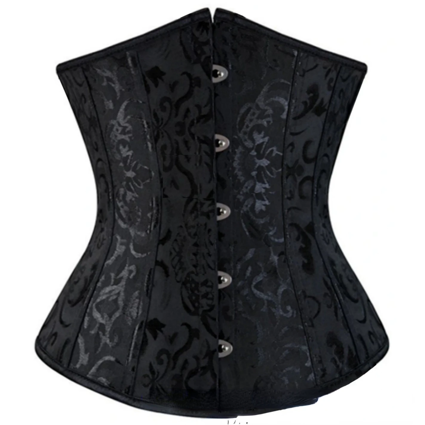 Slimming Corset Tops for Women Sexy Jacquard Waist Cincher Clip Vintage Corset Elegant Bustier Waist Trainer Corset Mujer