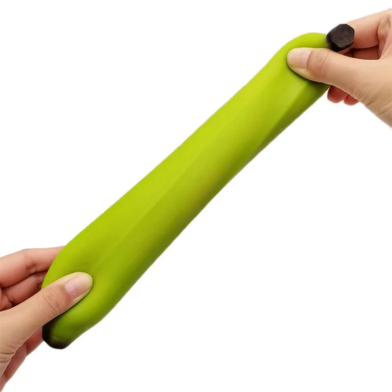 Simulation Banana Hand Pinch Slow Rebound Pressure Toy Children Play With Toy Squishy Balls Indoors Squishy Children Toys