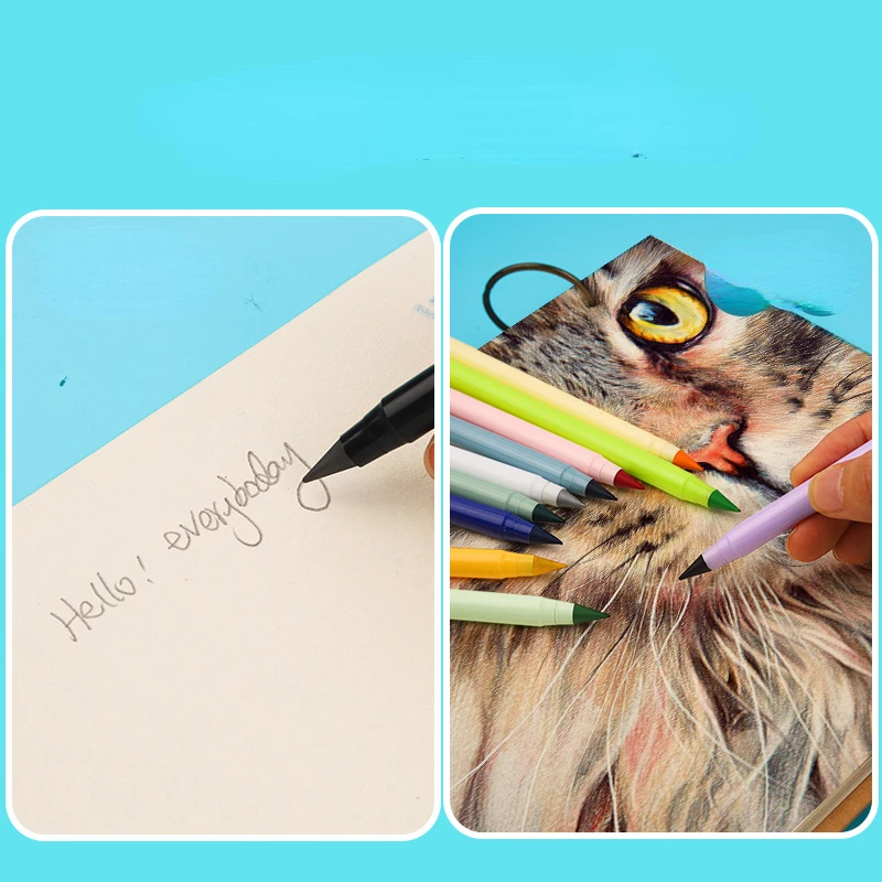 New Color Pencil Creative Erasable  No Need to Sharpen Student Drawing Graffiti Pencil 13 Colors