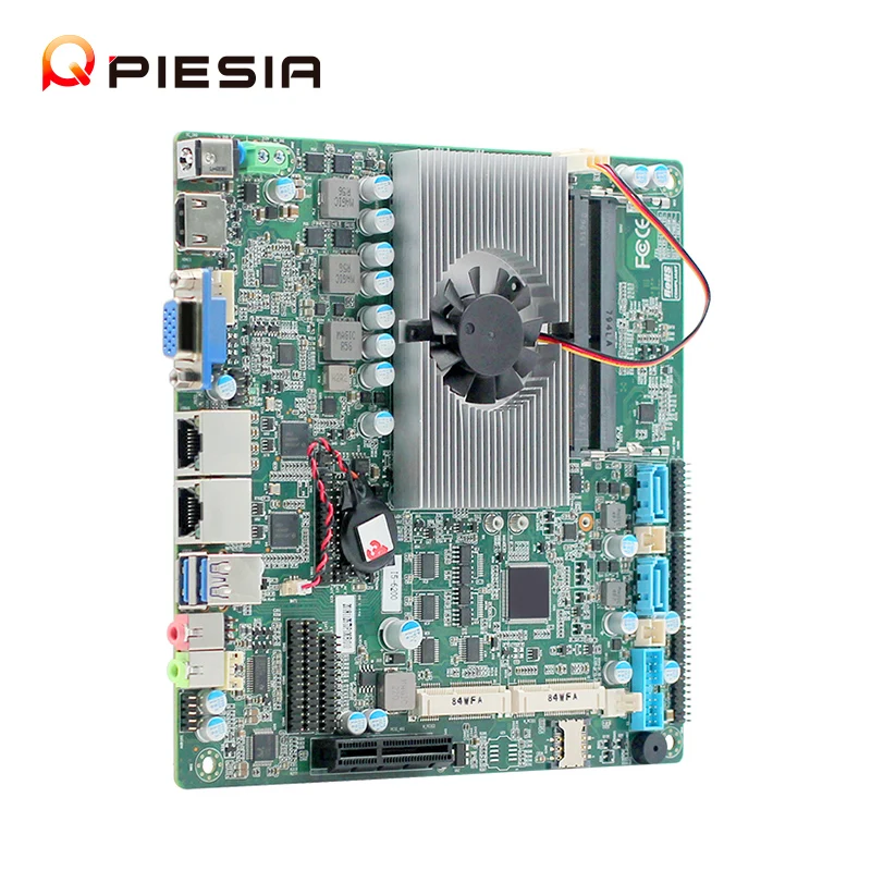 Piesie Cheap Intel 8th Gen Core i5 i7 I5-8250U I7-8650U Industrial Computer Mainboard 2*DDR4 2 Lan 6*Com Mini ITX Motherboard