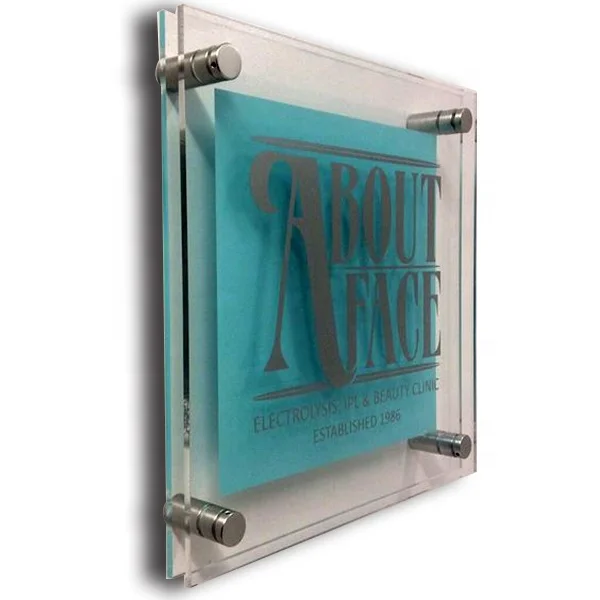 plexiglass logo block acrylic  display print engraved acrylic Signboard