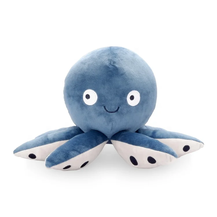 free sample new design bsci oekotex 3d custom stuffed sea animal reversible plush octopus funny