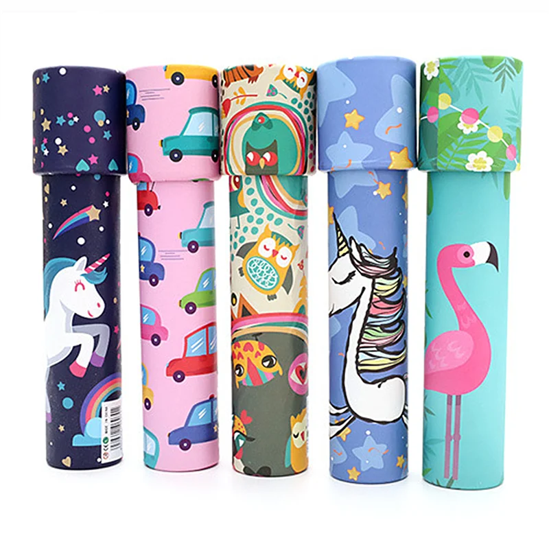 2021 оригинальная Волшебная призма, Забавная детская вращающаяся бумага, мультяшный калейдоскоп, детская игрушка, калейдоскоп