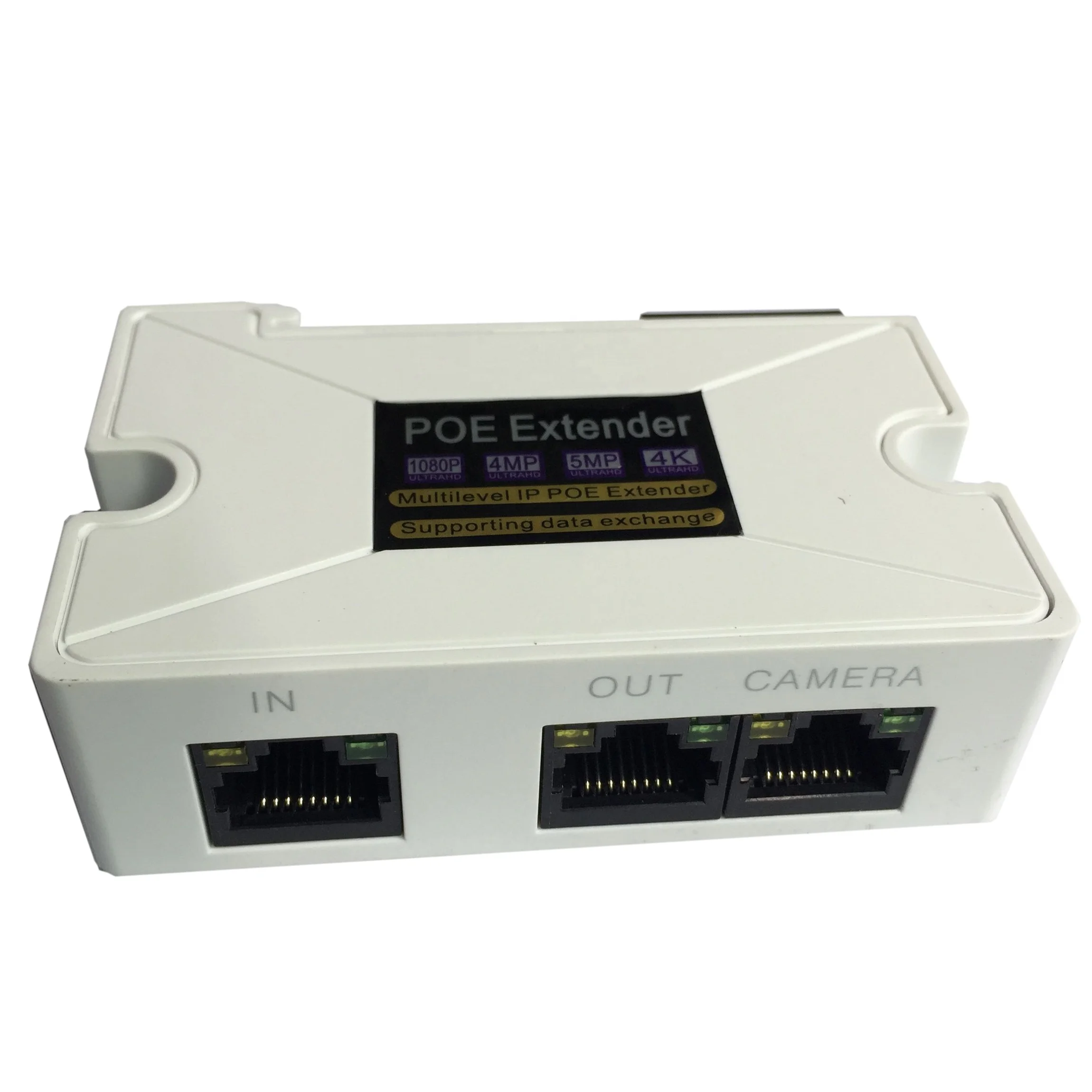  1PoE удлинитель 1 вход 2 выхода POE поддержка стандартного блока питания 2MP/3MP/4Mp/5MP/4K HD-камеры для системы видеонаблюдения на большие