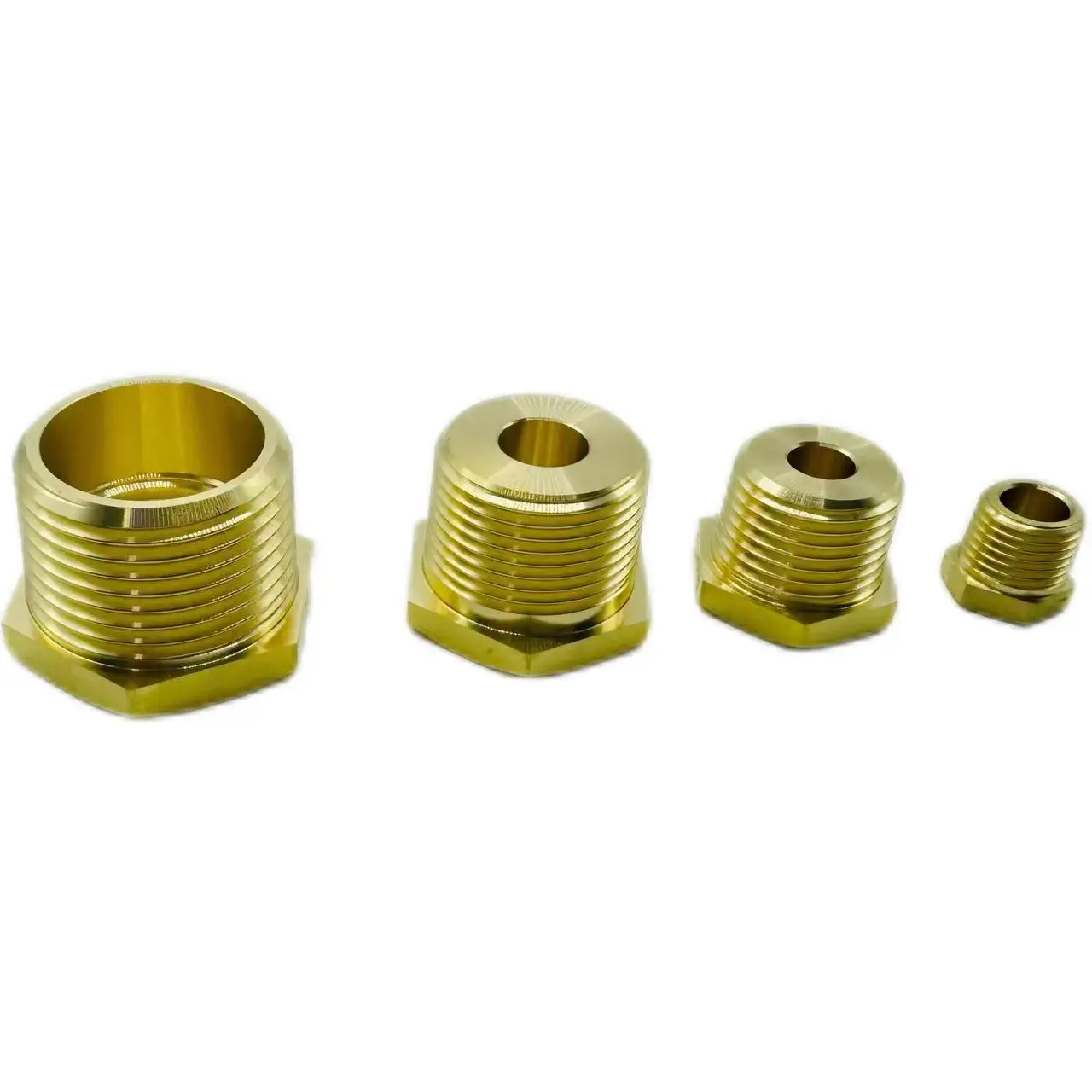 Brass Tube Hex Quick Coupling Adapter 1/8 1/4 3/8 1/2 BSP Male to Male Thread