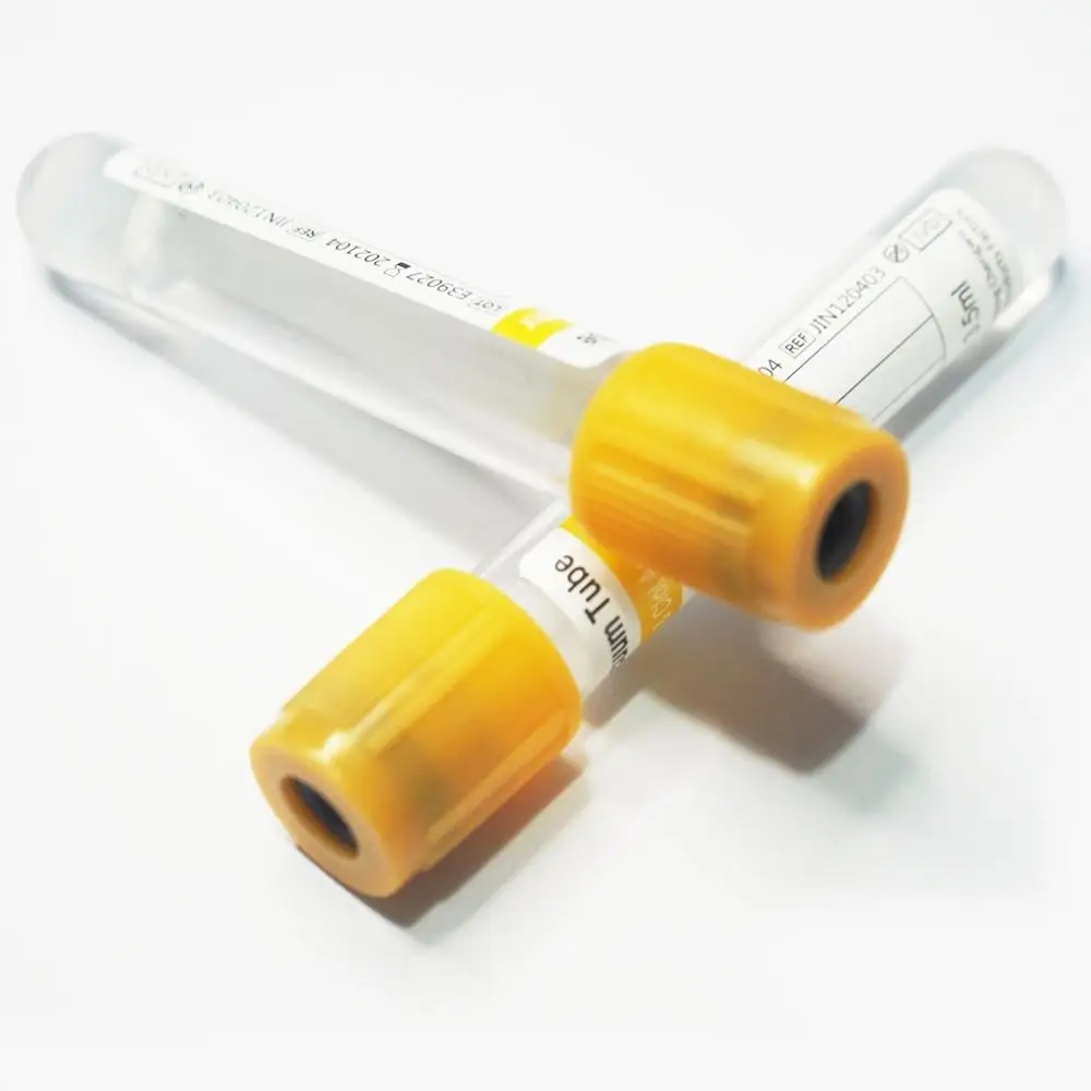 PET Yellow blood Serum collection tube