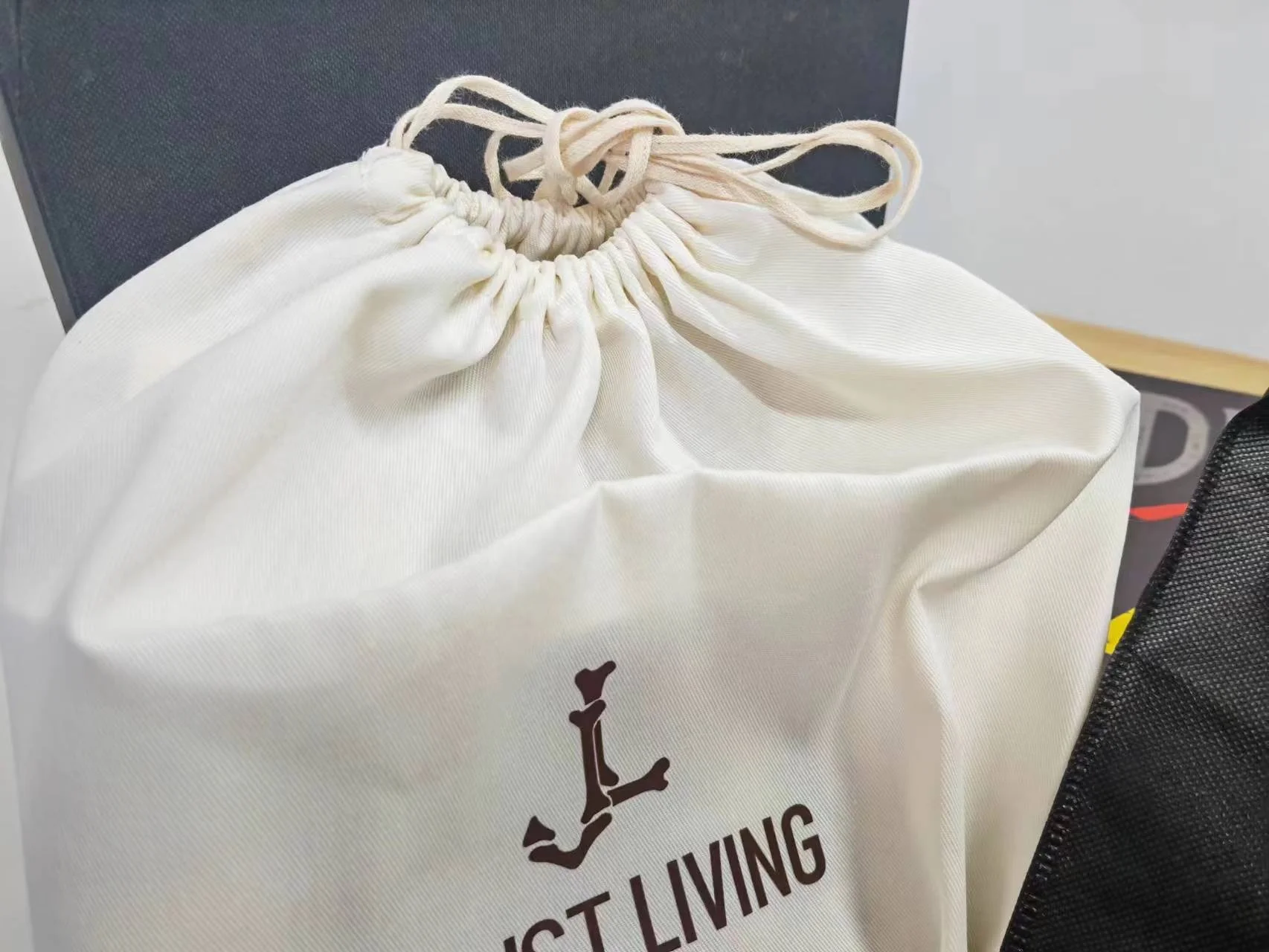 OEM ODM перерабатываемая на заказ небольшая Нетканая сумка на шнурке с логотипом