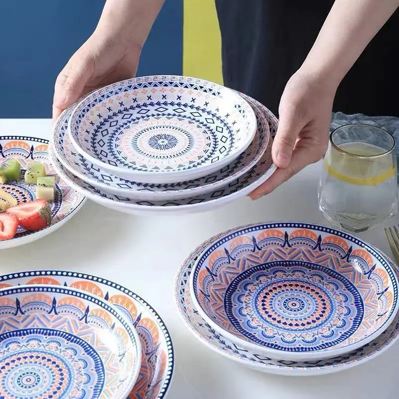 vaisselle en ceramique de qualite alimentaire restaurant complete birthday plates &Baking sheet dishes Stocked chafing dishes