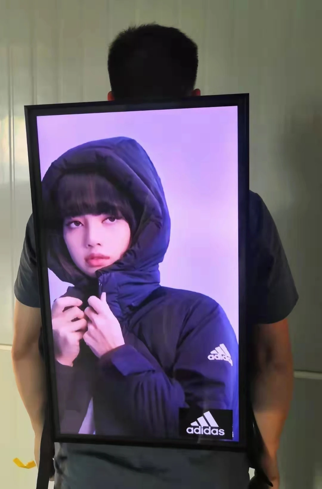 Digital Smart backpack display billboard DIY fashion advertising player with LCD programmable screen