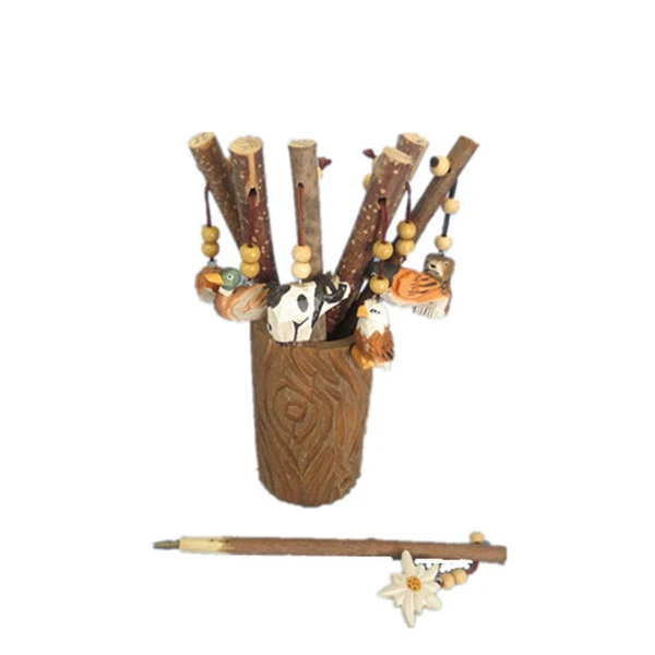 natural wood animal pen handmade gifts Decorative Wood Ballpoint Promotional Gift Fancy Wood Animal Pen