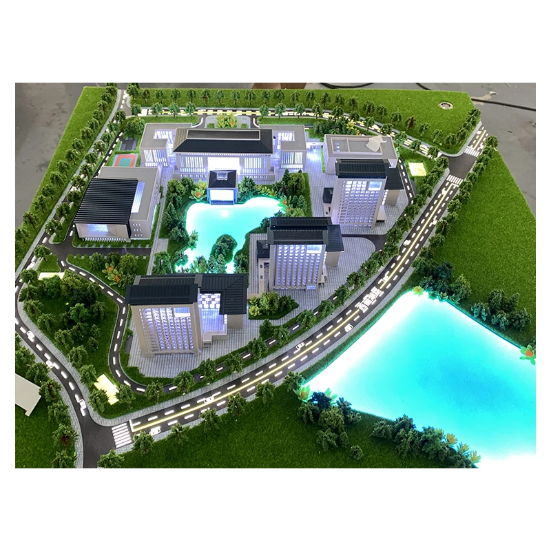 Construction Projects Scale Model Real Estate 3D Commercial Building Modeling For Sale