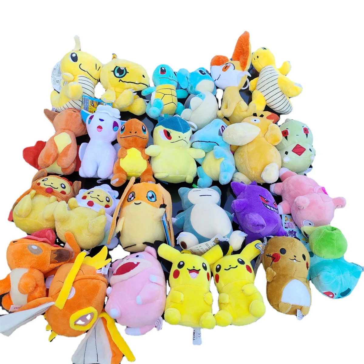 High quality 10CM Pikachu stuffed toy 4 inch plush keychain backpack pendant wholesale
