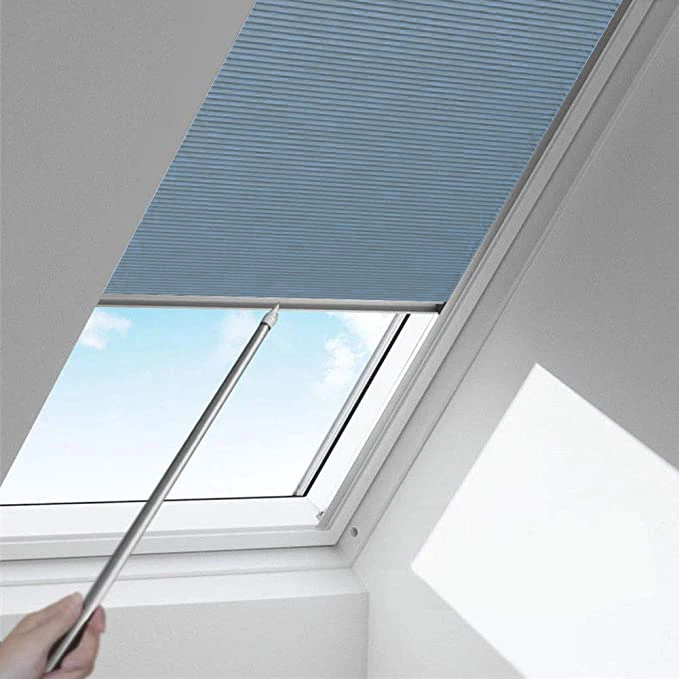 Manual roof skylight window honeycomb cellular blinds for conservatory  roof