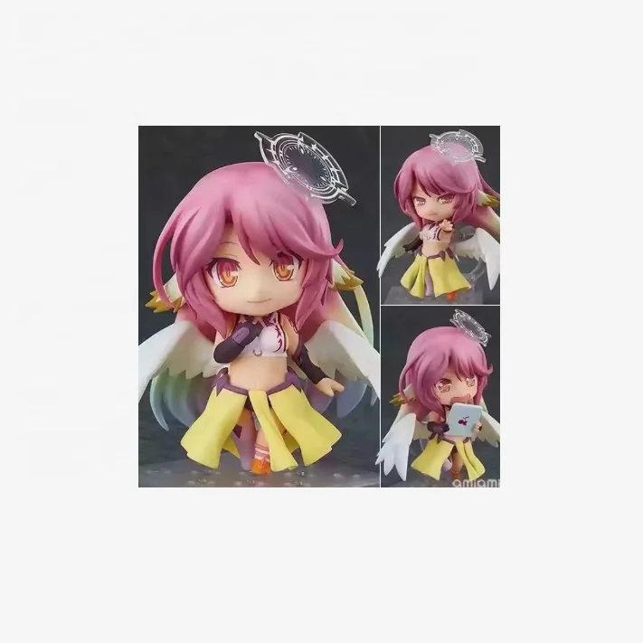 Cute Versions Clay man NO GAME NO LIFE 794# Jibril PVC Action Figures Face changing Doll Battle dress Model Toy gift