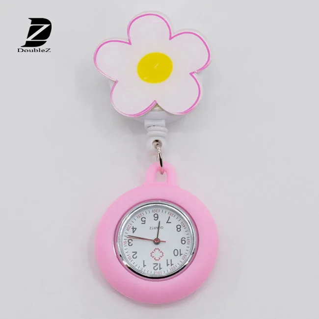 Lovely Flower Cartoon Ladies Nurse Watch