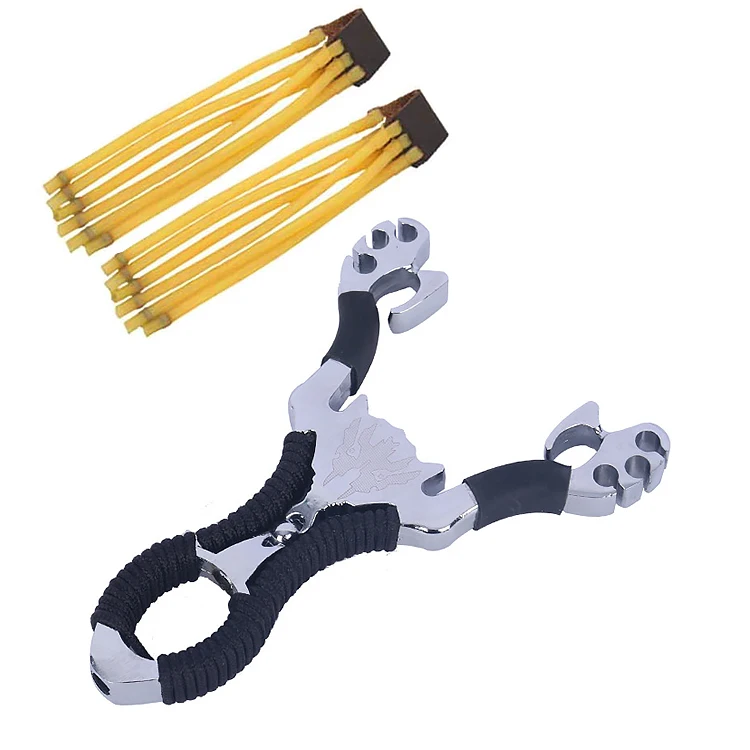 
New Slingshot Wrist Folding Sling Shot Powerful Hunting Slingshot Catapult Stainless Steel Fishing Slingshot Adult Games 
