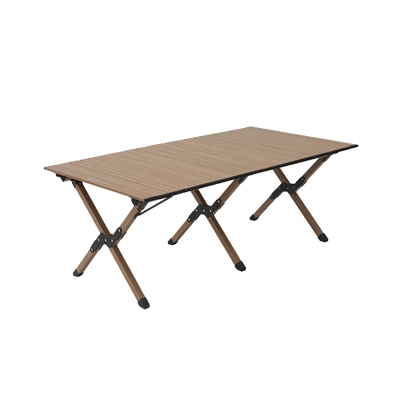 Deerland Manufacturer Outdoor Ultralight Roll Up Mini Aluminium BBQ Portable Picnic Easy Fold Camping Table