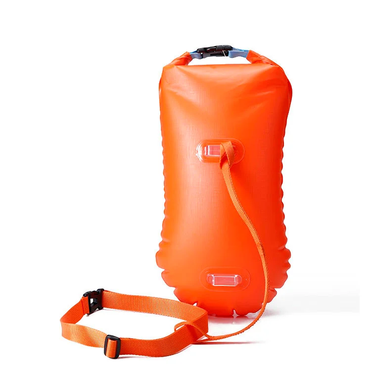 Outdoor Sail pull Inflatable floating dry bag,Open Water Swimming Swim Buoy