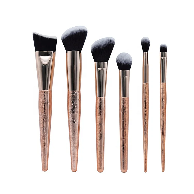 
Professional Makeup Brush Set 6PCS Highlighting Foundation Eyeshadow Face Contouring Tools Blending Makeup Brushes 