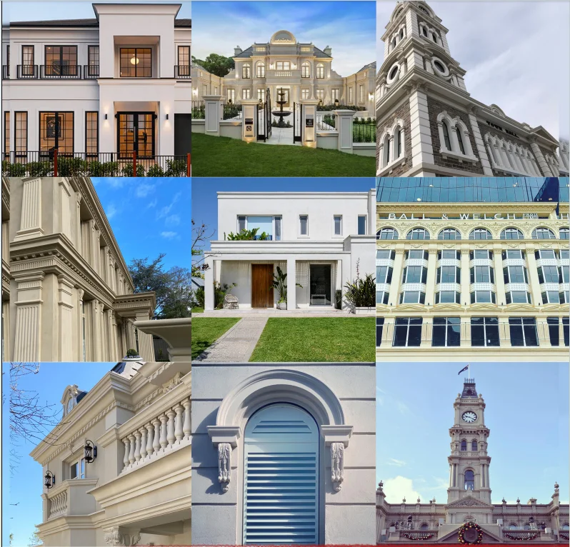 French Style House Exterior Facade Wall Corner Decoration Quoins Panel