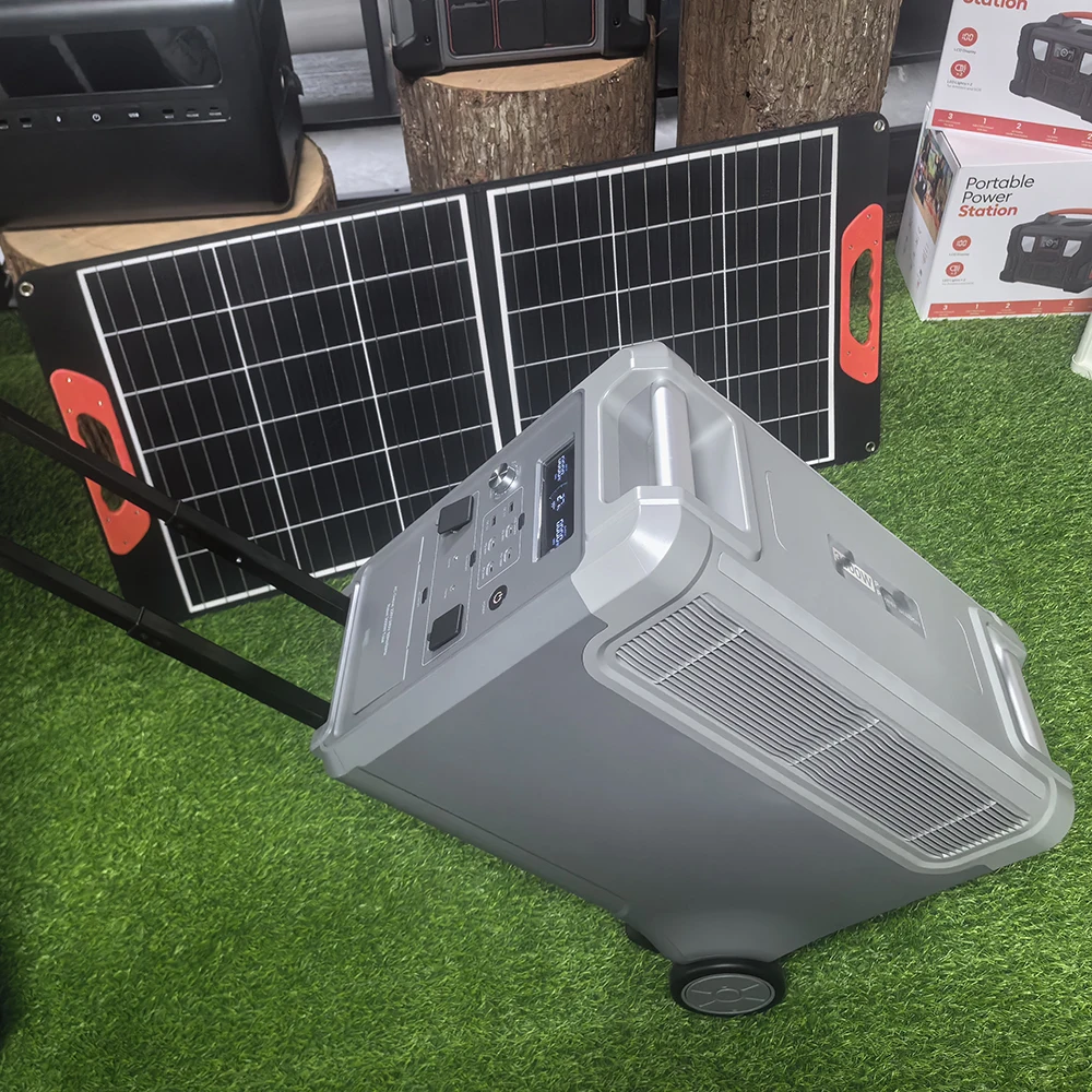 Manufacturer good price outdoor use lifepo4 battery europe energy storage power generator solar 3600w 3kw portable power station