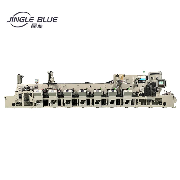 Multifunctional High Speed Automatic Paper Roll 8 Colors Inline Flexo Printing Machine With Die Cutting Station