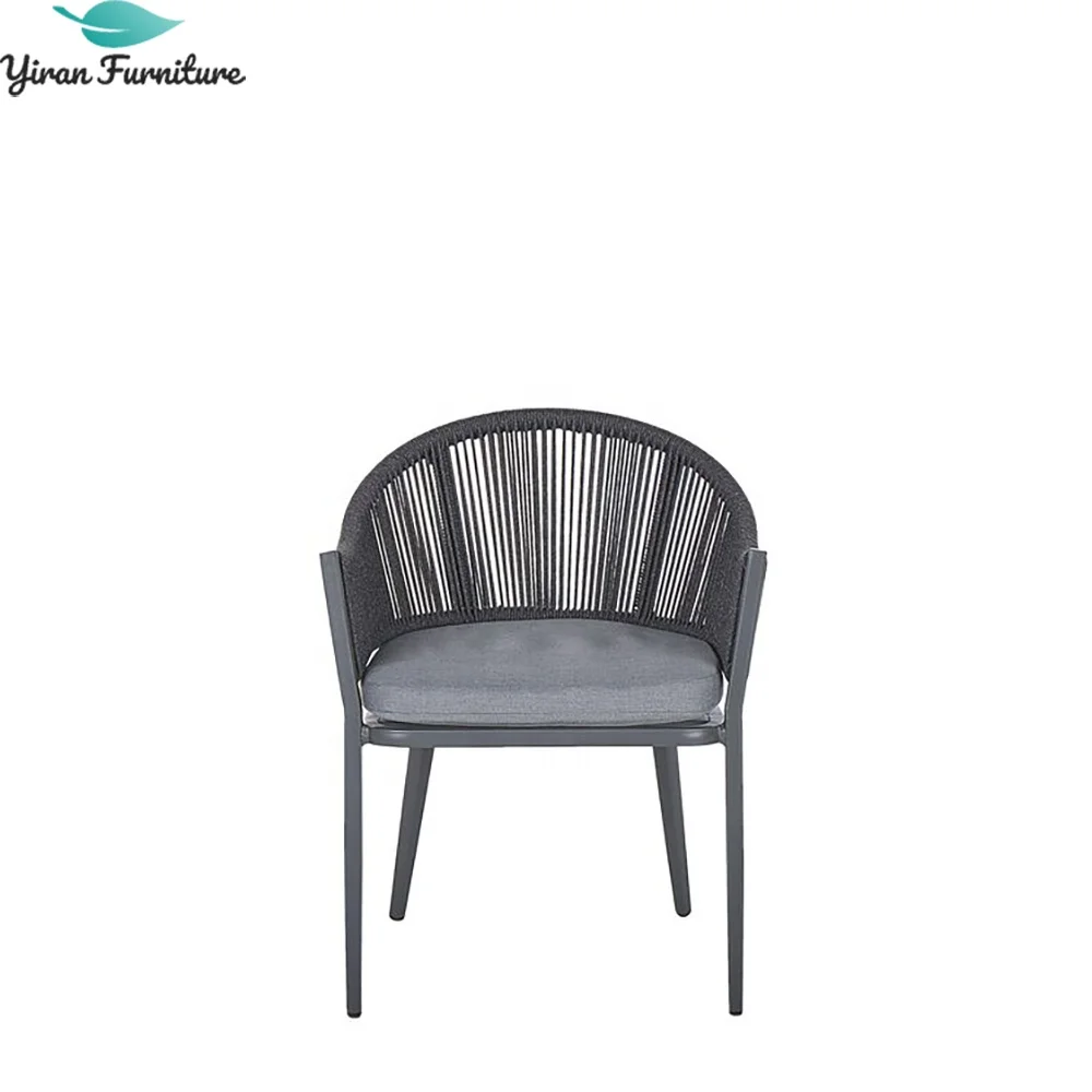 Patio Garden Sets Dining Table Set Aluminum Woven Rope Outdoor Furniture