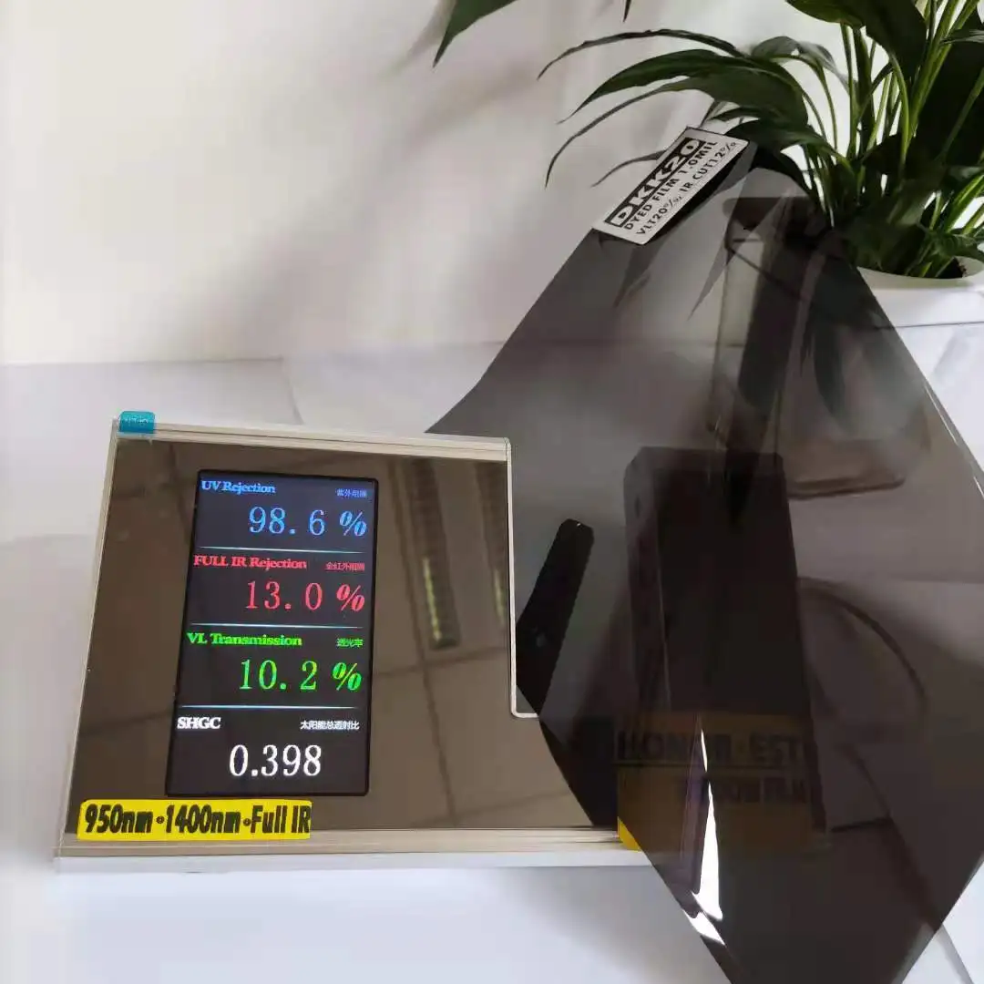 DKK20 PREMIUM DYED ROLL WINDOW TINT FILM VLT 20% IR 11% GOOD SHRINKAGE BLACK WINDOW FILM TINT DYED FILM