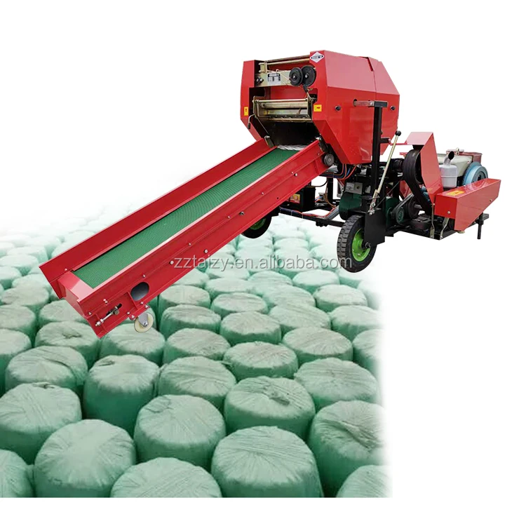manual hay baler machine small hay bale press wrapper