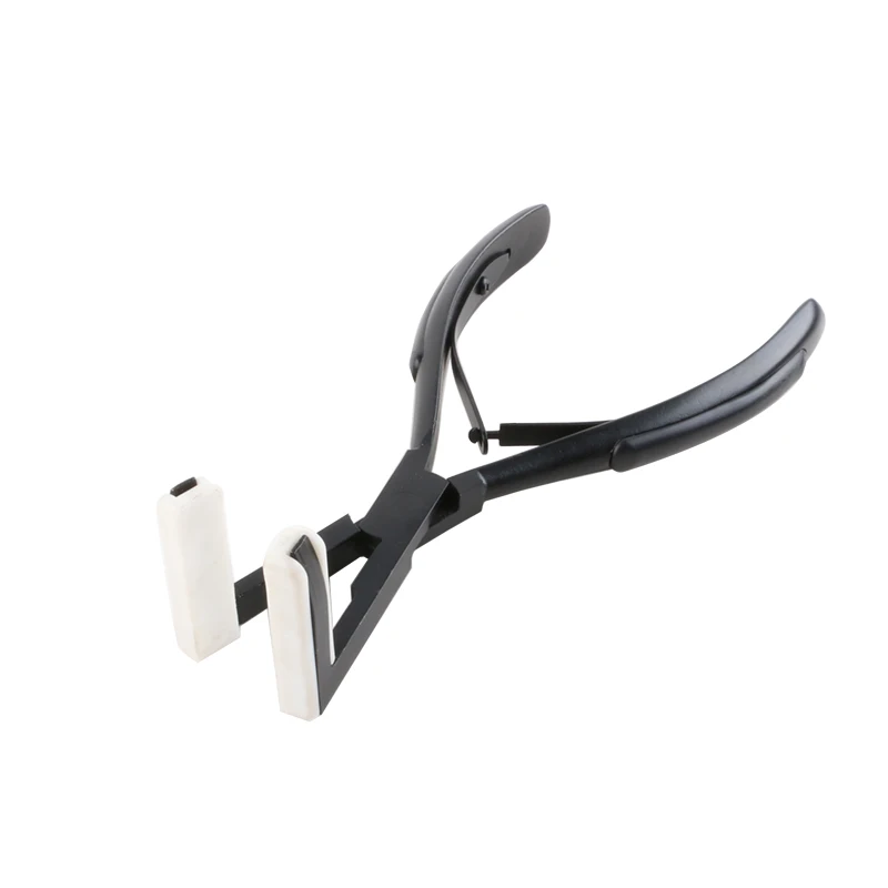 Wholesale Price Pro Range 4.5cm Black Color Stainless Steel Hair Pliers Ergonomic Design Tape Hair Pliers For Tape Hair