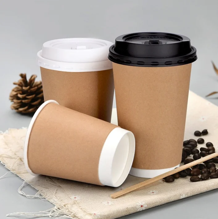 Wholesale Disposable Recyclable Takeaway Paper Milk Tea Coffee Cup