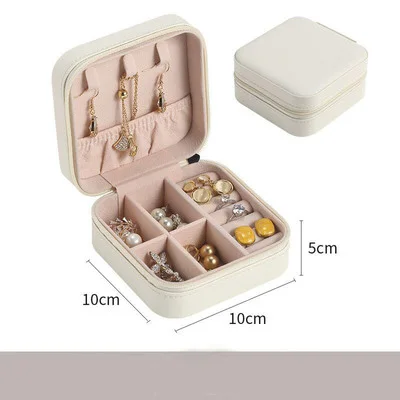Custom Jewelry Box for Women Drawer Jewelry Case with Lock Medium PU Leather Large volume Jewelry Organizer Storage Case