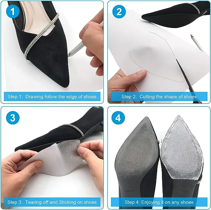 Hot Sell Custom Oem Sole Protector Anti-Slip Sole Protector For Shoes Anti Slip Sole Shields Protector For Woman Shoes
