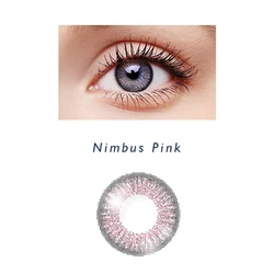 Elliecoo Nimbus Pink halloween crazy color eye contacts lens monthly