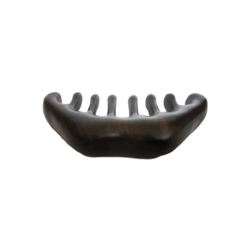 Manufacturers wholesale green sandalwood ebony meridian comb massage advertising gift lip shape rosewood so