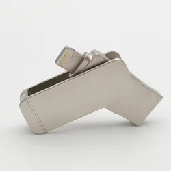 Value to buy business gifts custom creative rotating silver metal portable hidden memory stick