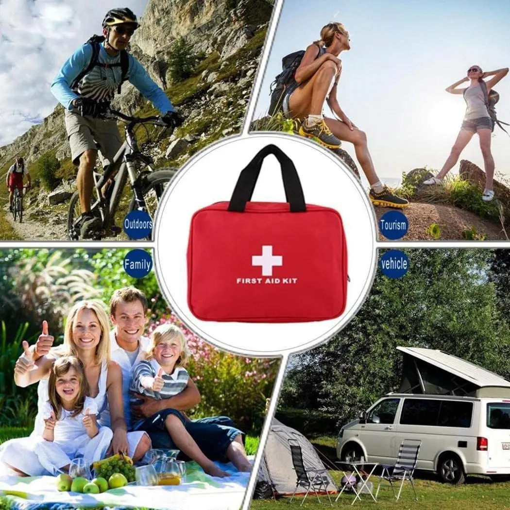 Portable Emergency Medical First Aid Kit Bag Health Care Home Survival Travel Gear with National Style