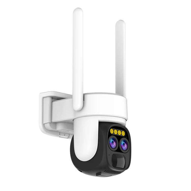 Новейшая 4g sim Солнечная камера ptz зум cctv наружная безопасности 4MP PIR низкая мощность двойная линза