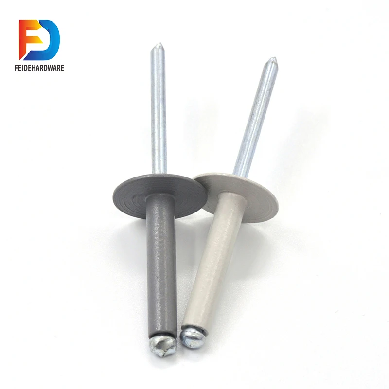 Металлическая Клепка по заводской цене, различные цвета, открытая купольная головка и Плоская Круглая головка, поп алюминиевая заклепка