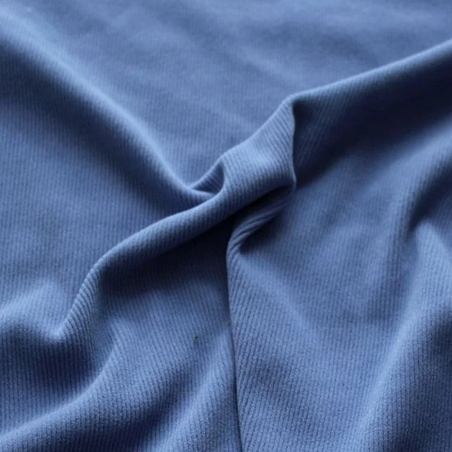 2023 hot sale polyester knitted elastic 1x1rib interlock four-way stretch spandex dyed fleece fabric