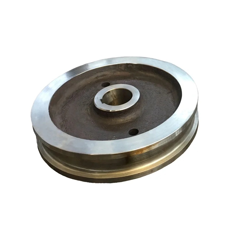 OEM High Quality Alloy Steel Crane casting or forged Large Heavy Wheel Rim