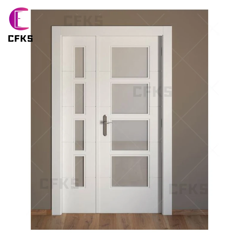 Exquisite Design For you PVC Door Personalized Low Price Beveled Wood Doors For Bedroom Living room