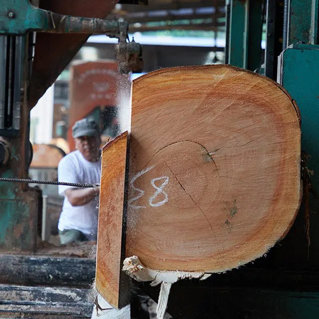 KD Okoume timber for Ironing Board, exotic hardwood material